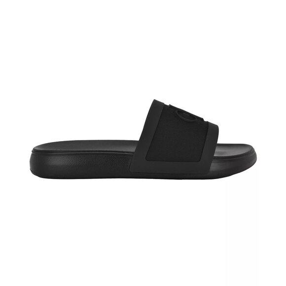 Calvin Klein Mens Wlinderz Casual Open Toe Slip On Slide Black Size 10M NIB - Picture 2 of 5